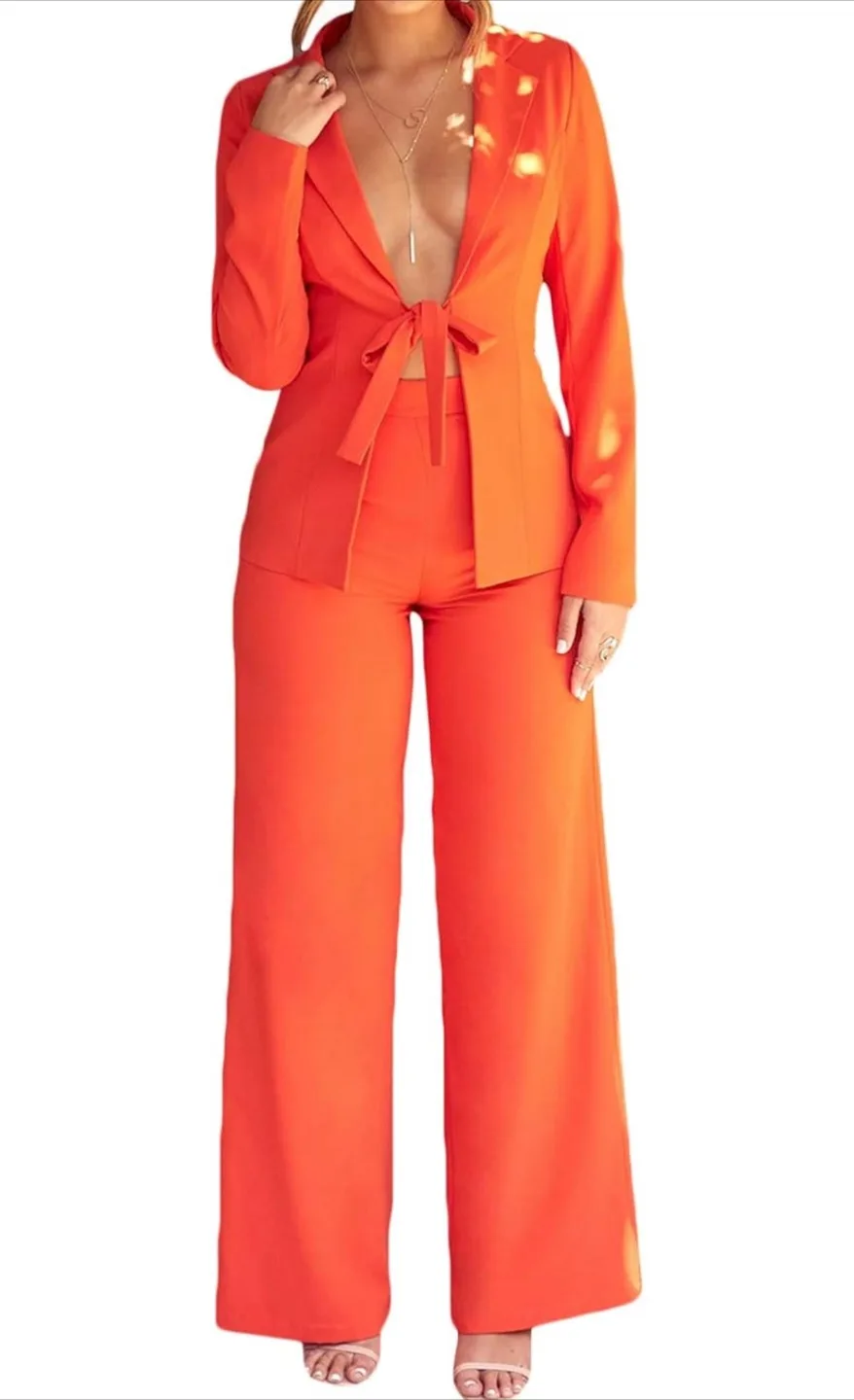 Orange Women's Pant Suit thumbnail
