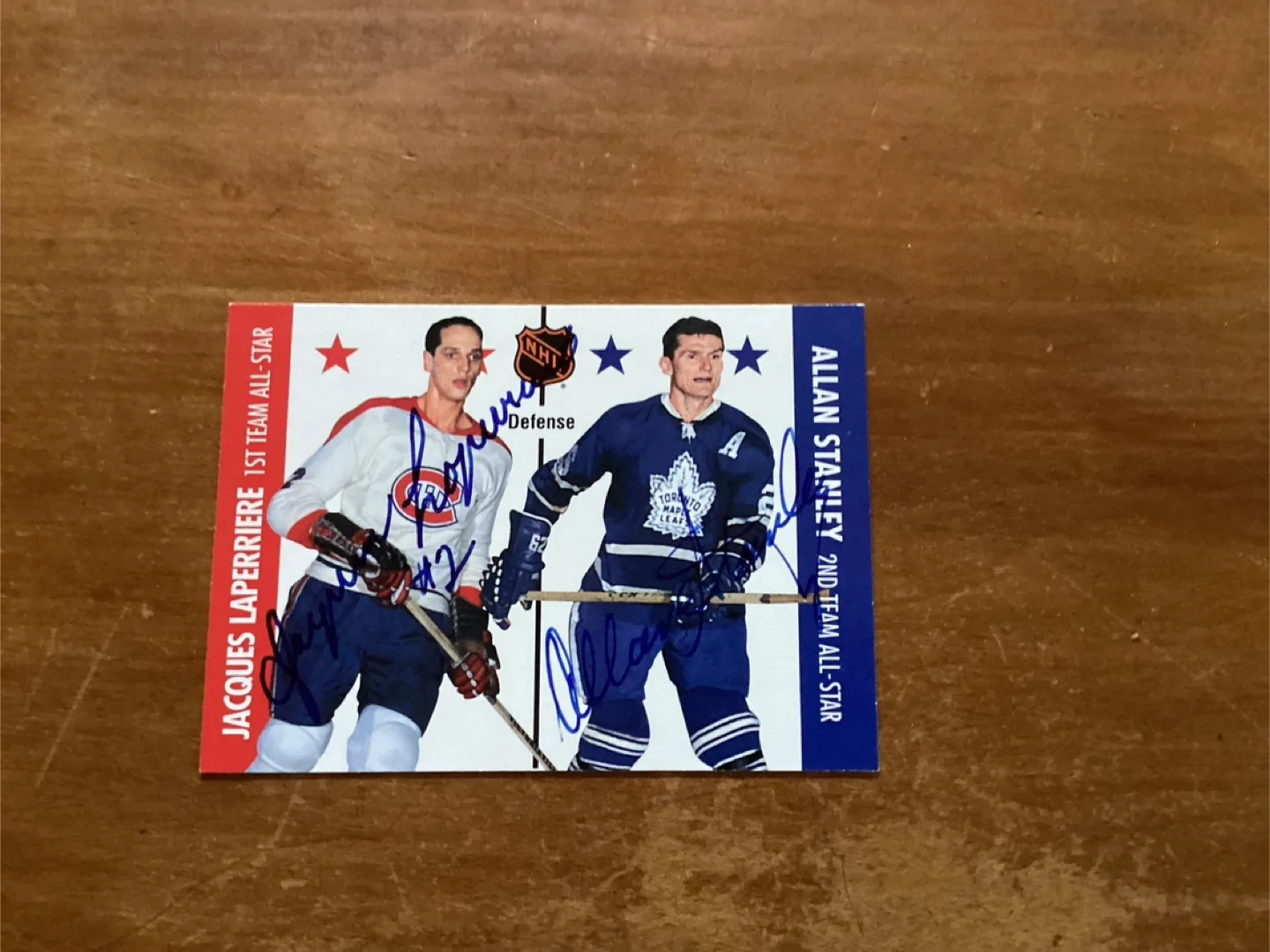 1995 PARKIE 66-67 Allan Stanley, Jacques Laperrière Card 123 thumbnail