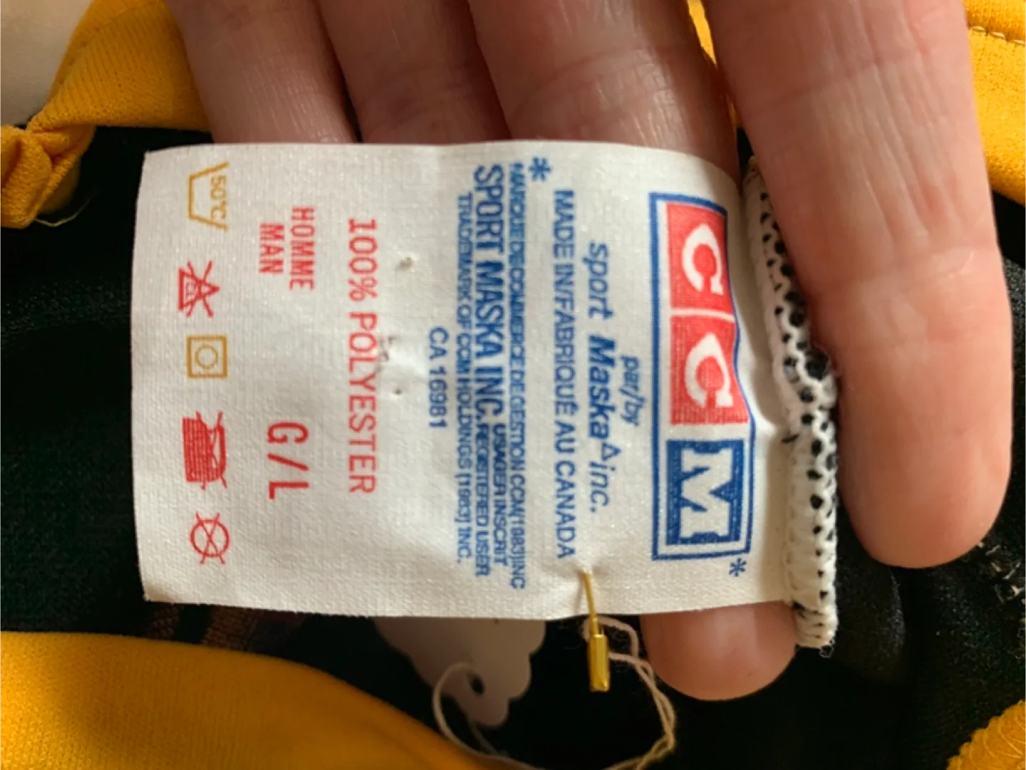 Vintage ‘80s CCM Pittsburgh Penguins Hockey Jersey - Size L image indicator(3)