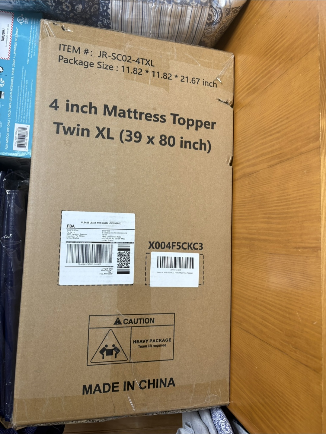 BRAND NEW 4 inch Mattress Topper Twin XL (39 x 80 inch) - photo 2