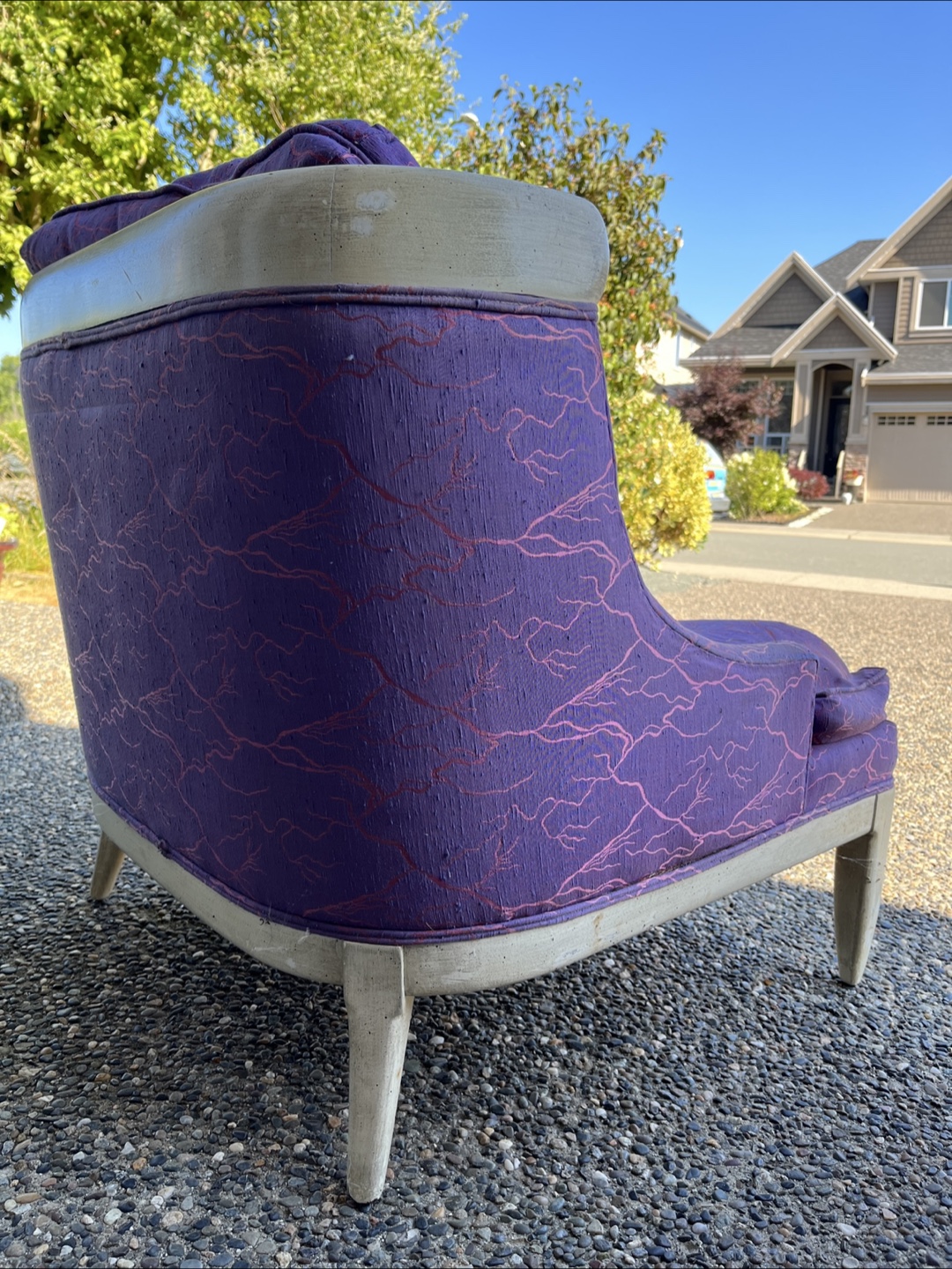 2 - Purple Accent Chair