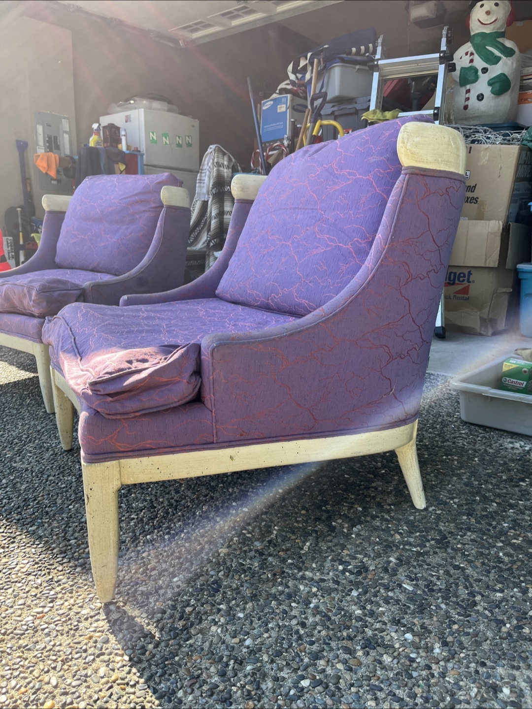 2 - Purple Accent Chair - photo 3