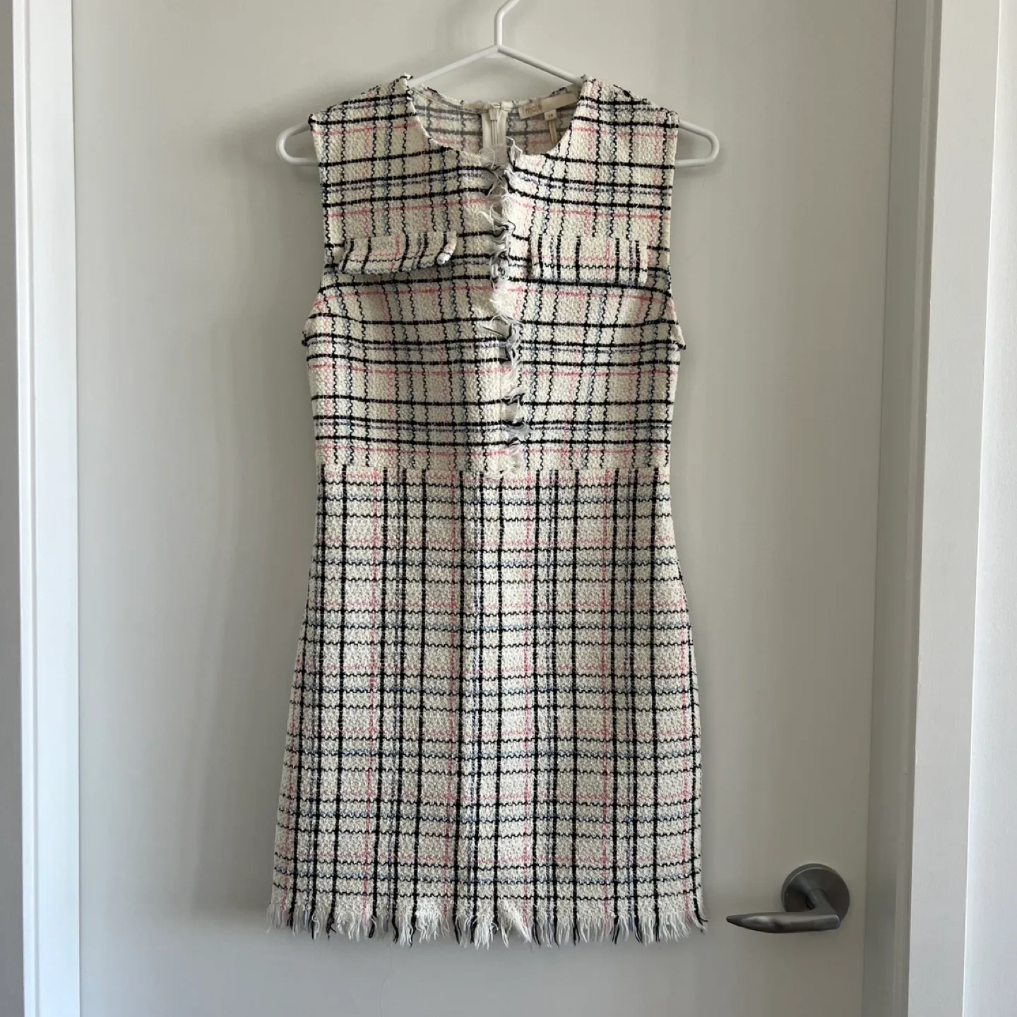 Maje Rianey Checked Mini Dress thumbnail