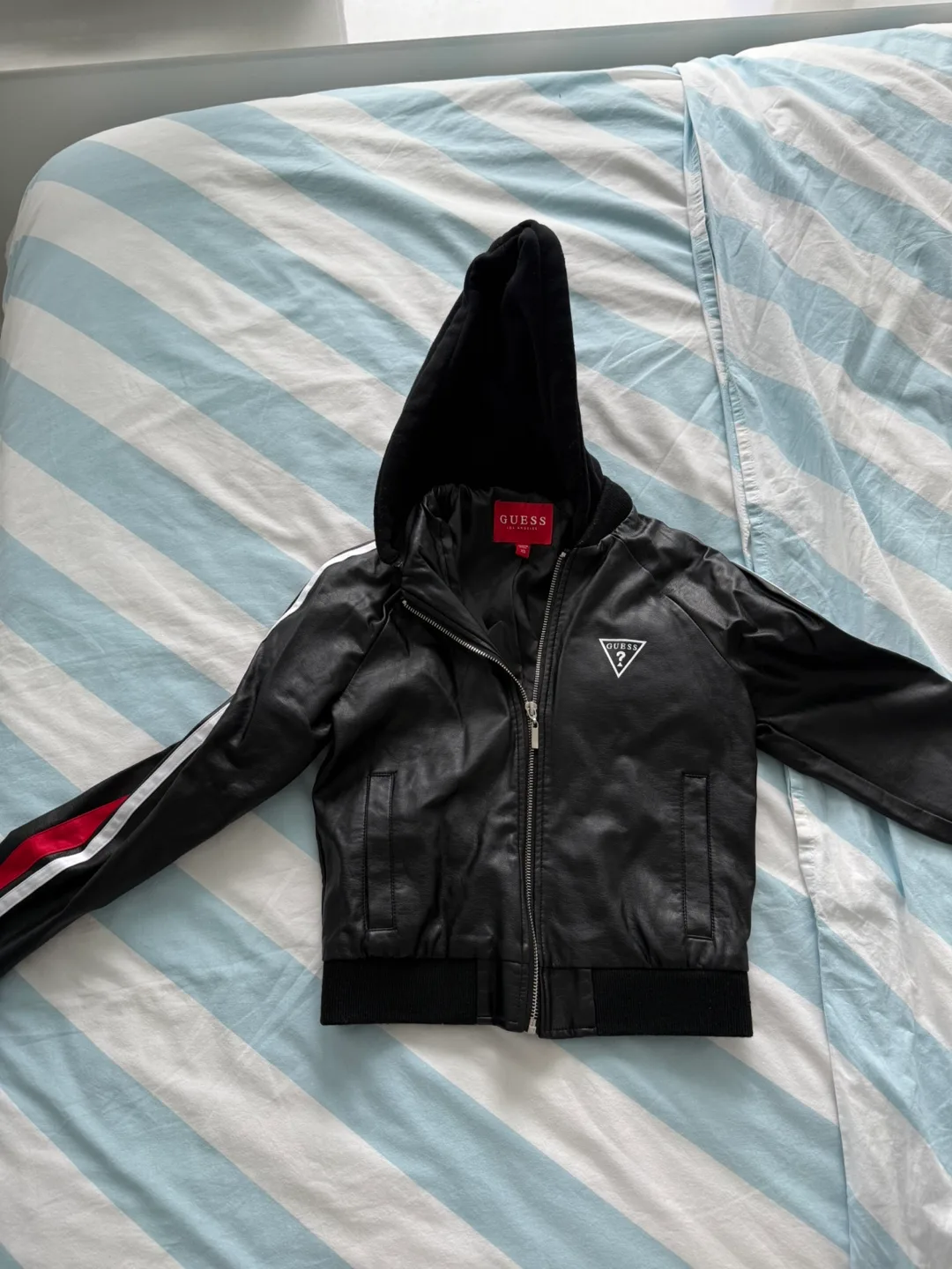 GUESS Black Hooded Jacket XS