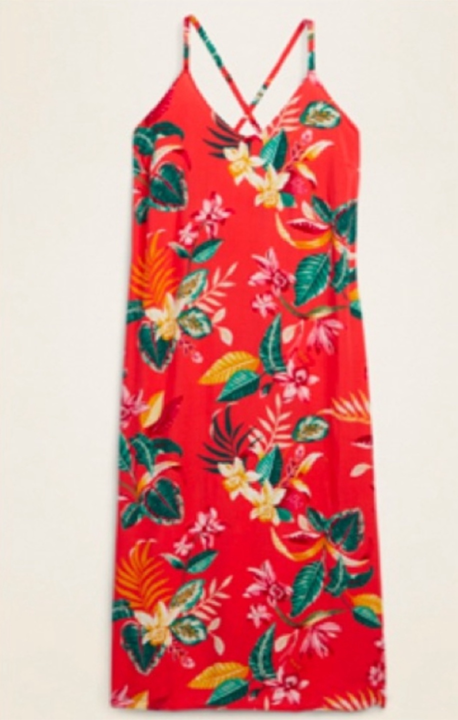 V-Neck Cami Plus-Size Maxi Shift Dress
