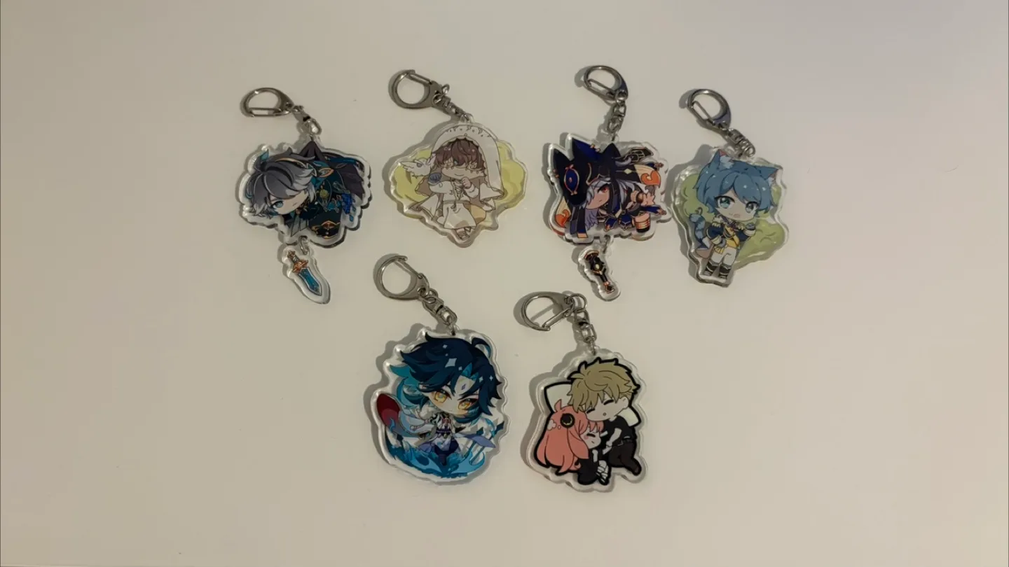 Genshin Impact Identity V Anime Keychains thumbnail