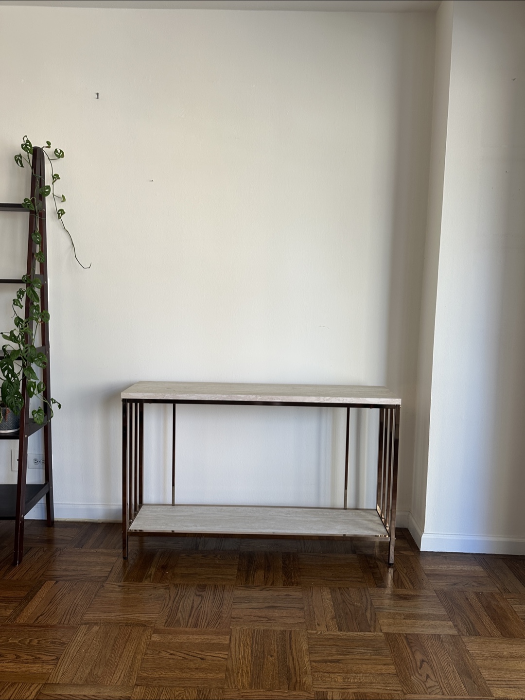 Faux Marble Console Table - photo 3
