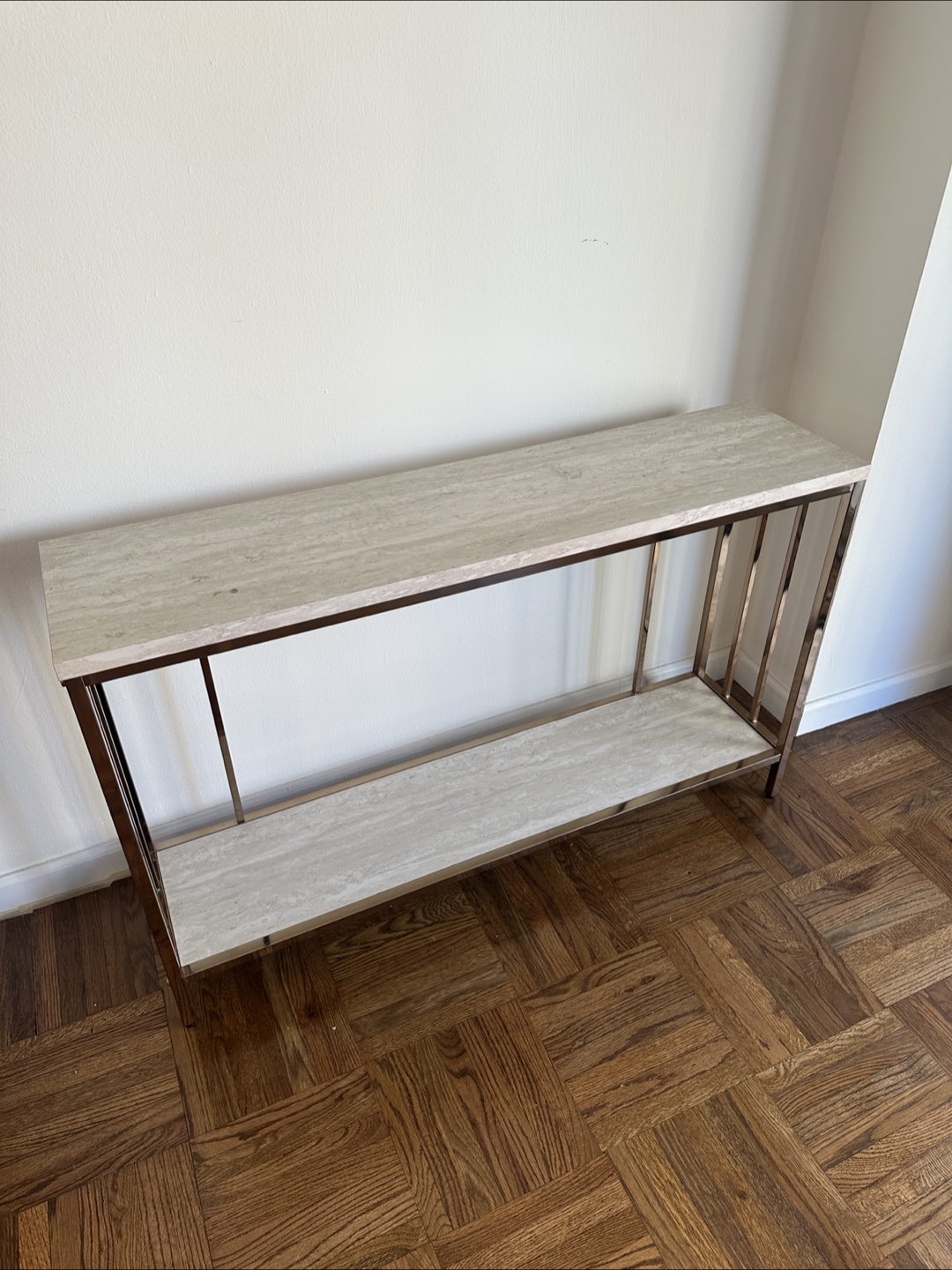 Faux Marble Console Table - photo 4