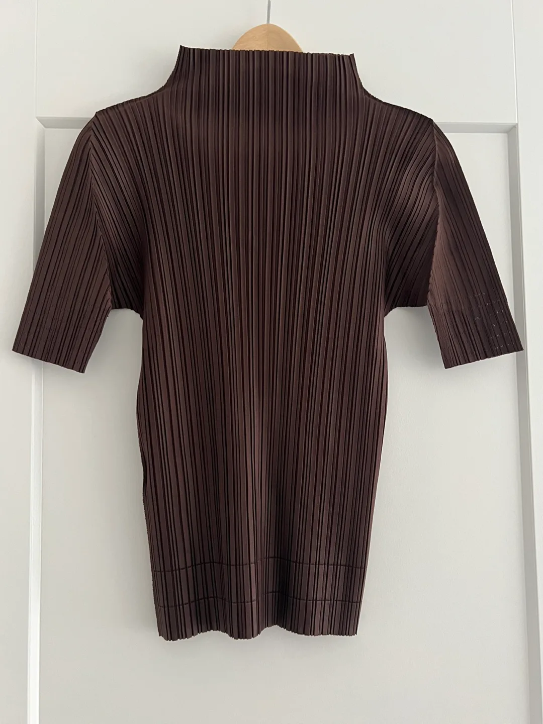 PLEATS PLEASE ISSEY MIYAKE Brown Soft Pleats Turtleneck thumbnail