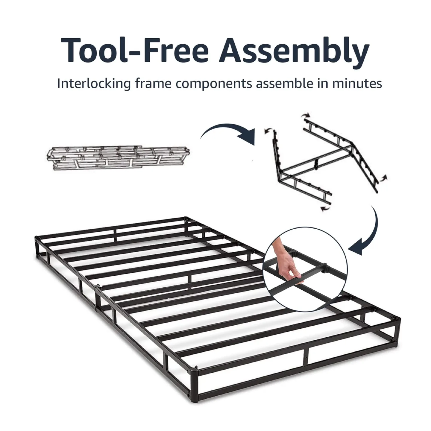 Amazon Basics Queen 7-Inch Mattress Foundation image indicator(3)