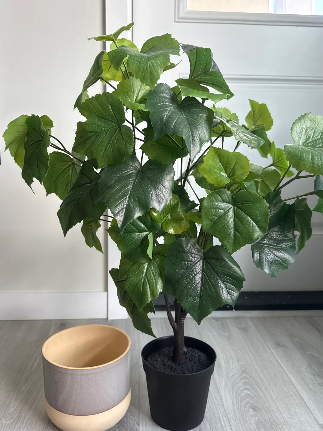 Faux Grape Leaf Tree with Pot thumbnail