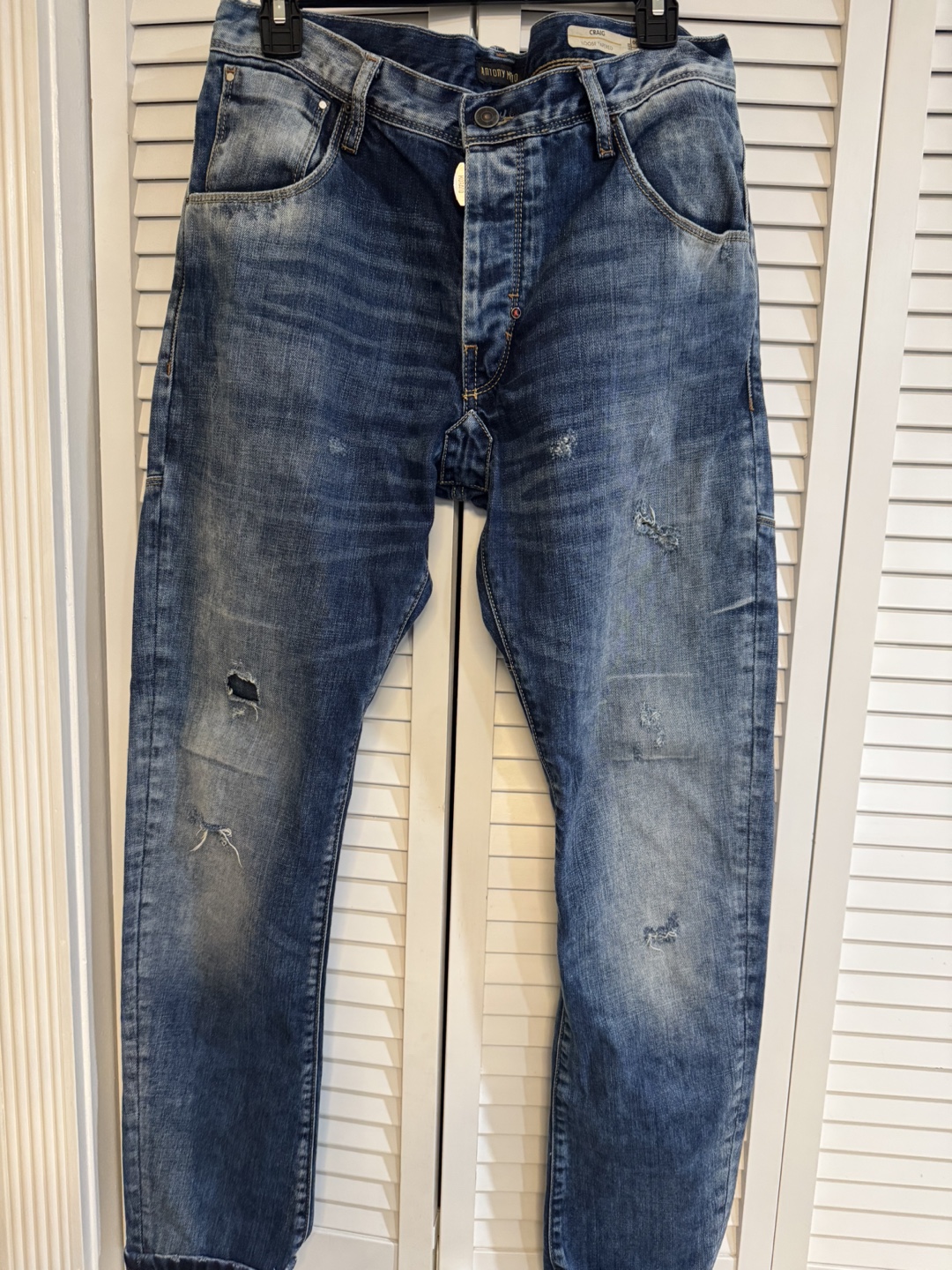 Antony Morator Loose Tapered Men Jeans Distressed Jeans