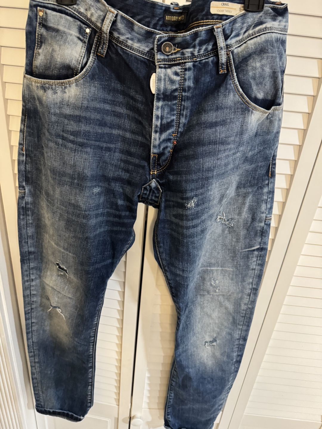 Antony Morator Loose Tapered Men Jeans Distressed Jeans - photo 3