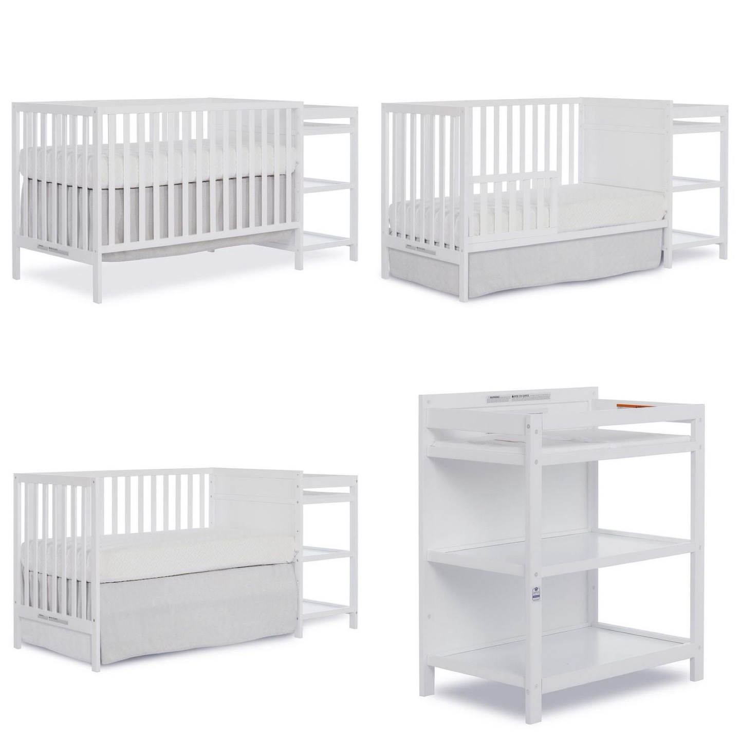 Convertible Crib and Changer Combo