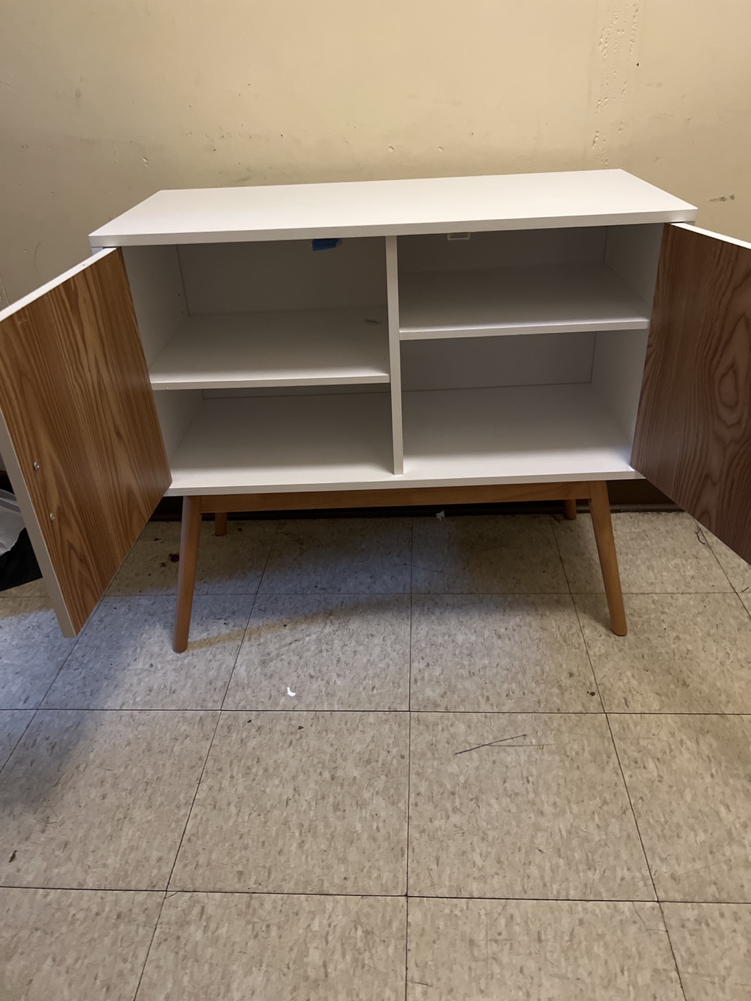White Cabinet with Doors - photo 2