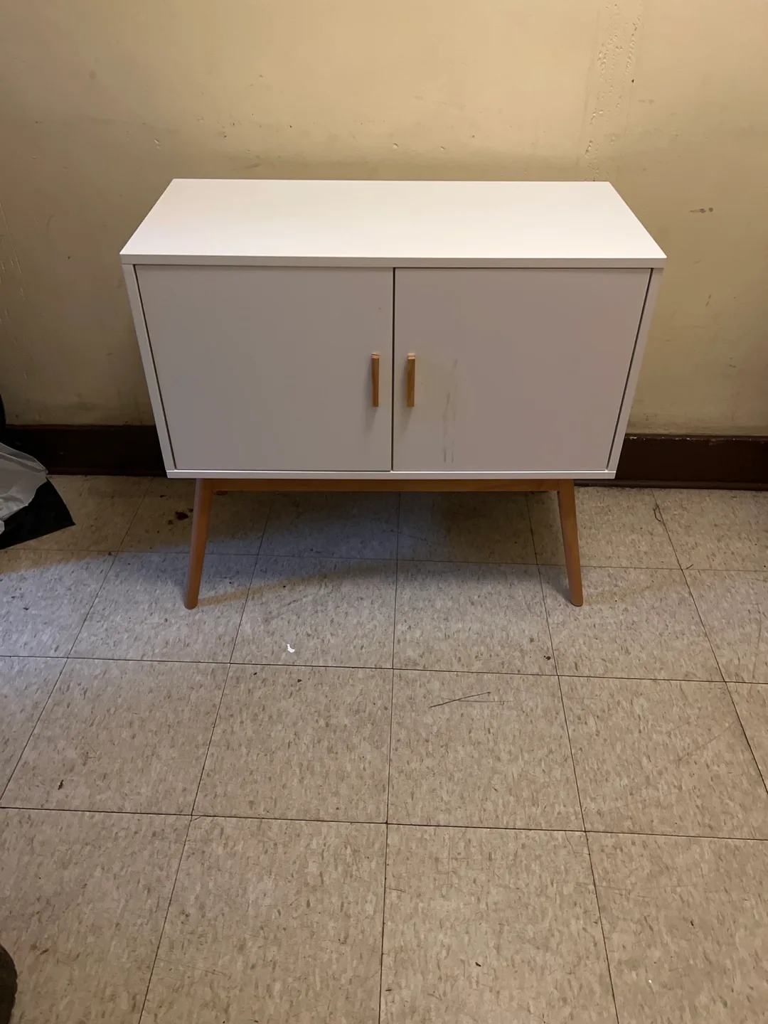 White Cabinet with Doors