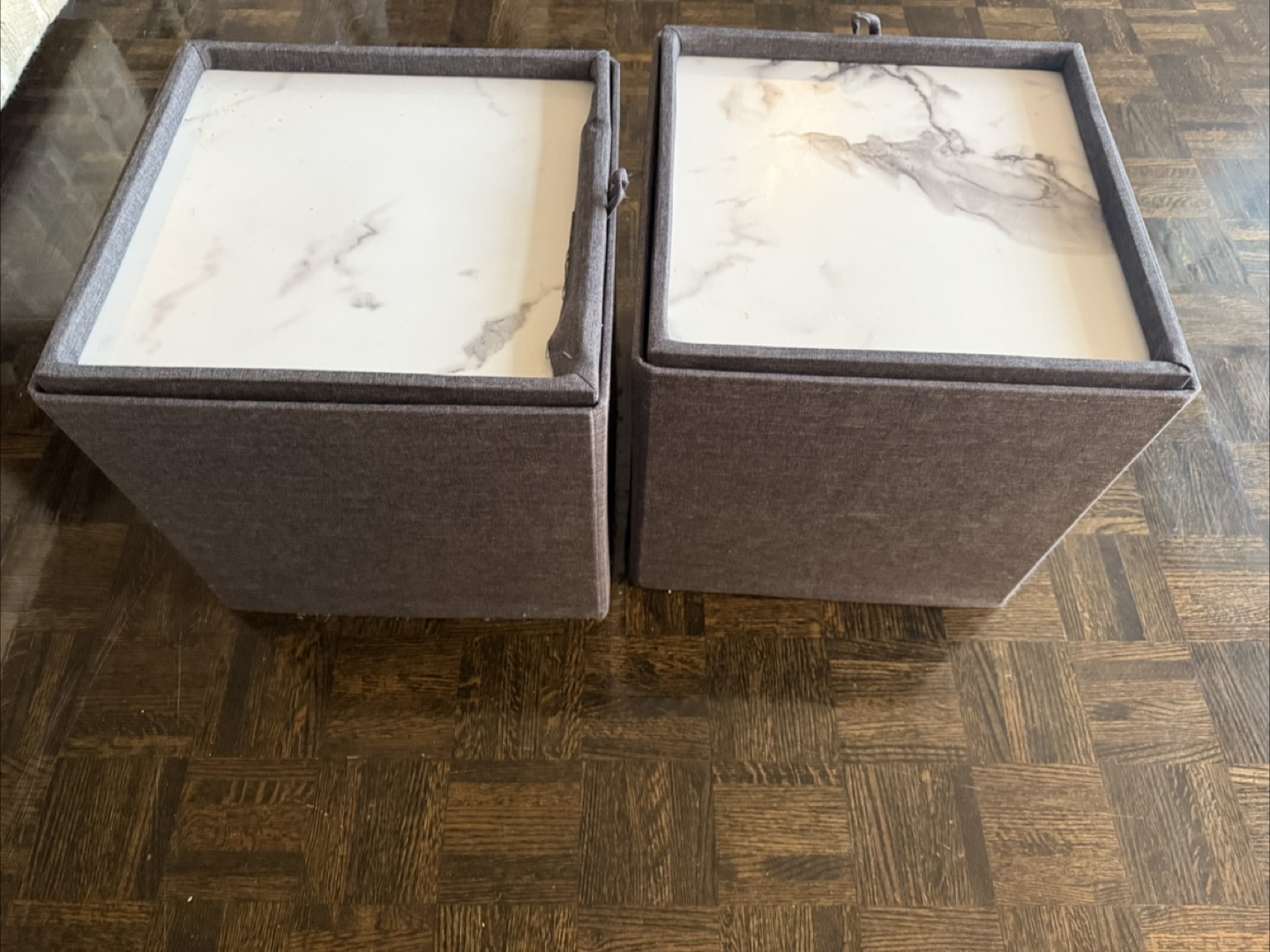 Pair of cube side tables - photo 2