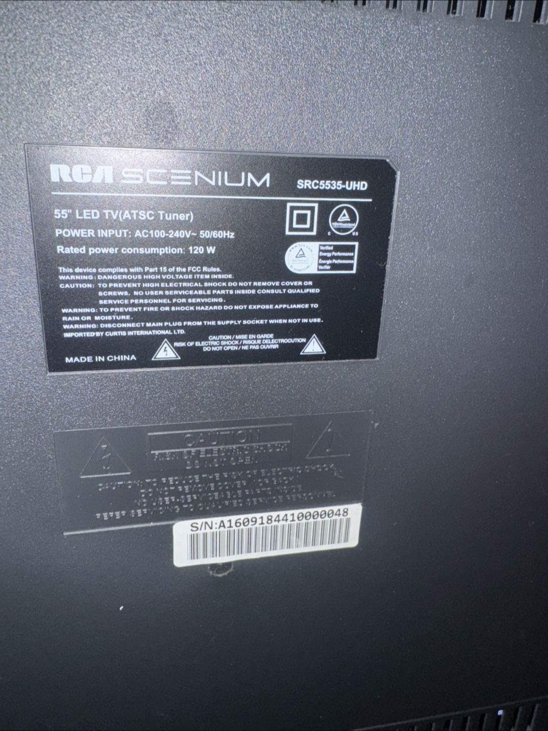RCA Scenium 55" LED 4K UHD TV - photo 2