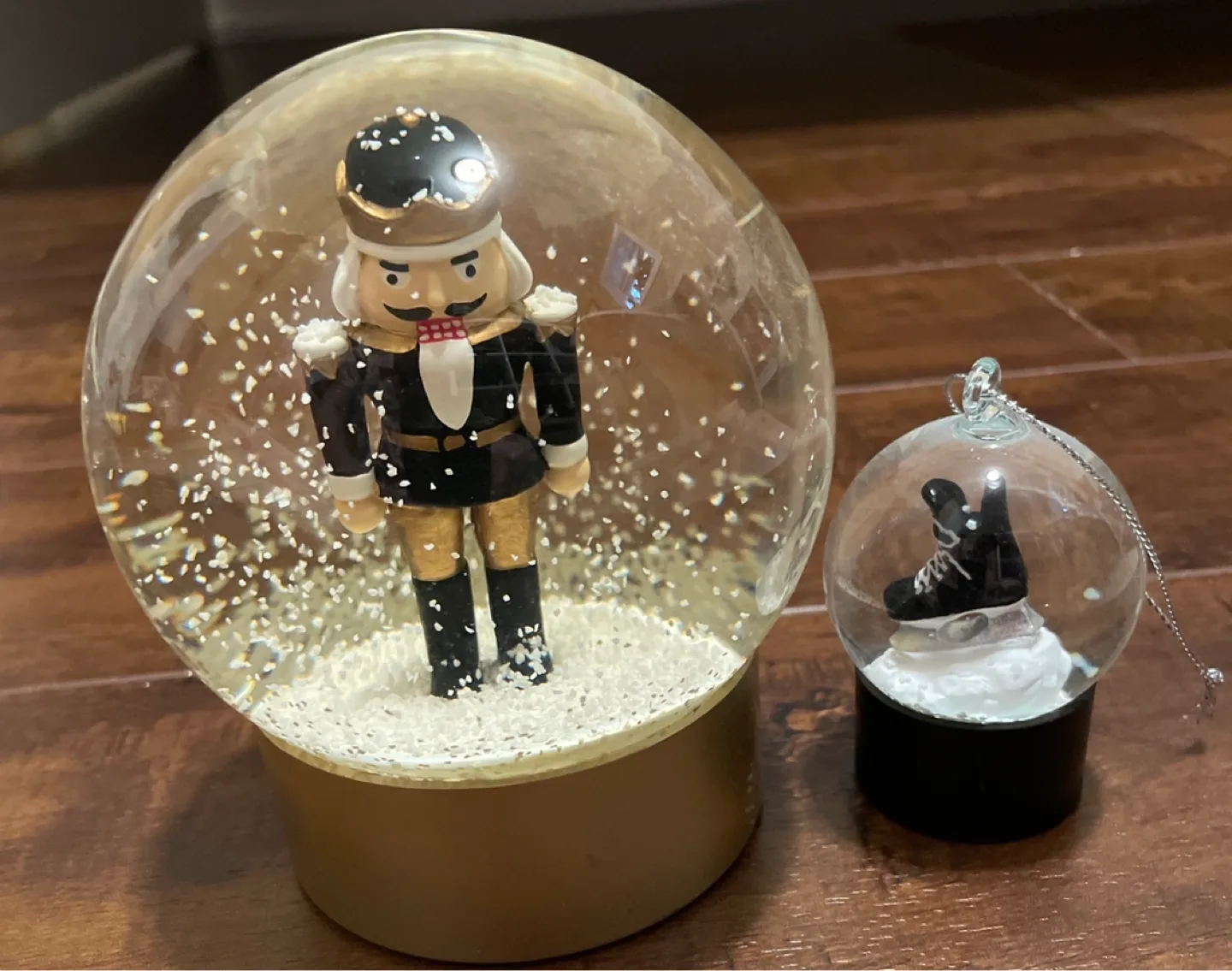 Nutcracker & Ice Skate Snow Globes thumbnail