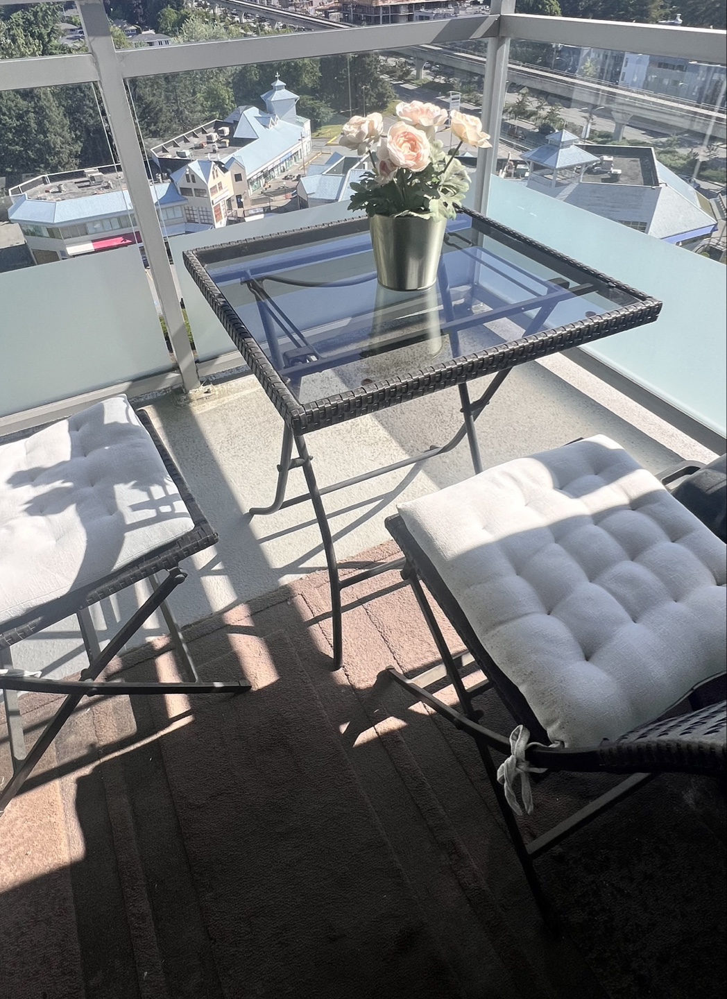 Outdoor Folding Bistro Set - Table & 2 Chairs - photo 3