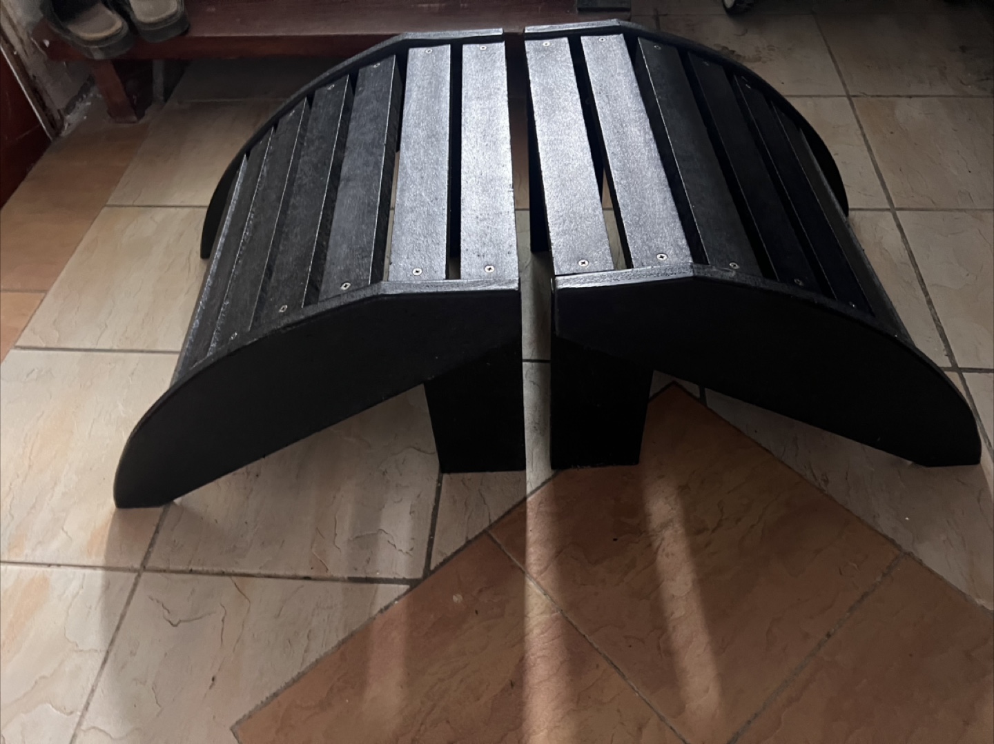 Black Outdoor Privacy Screen Panels - Pair