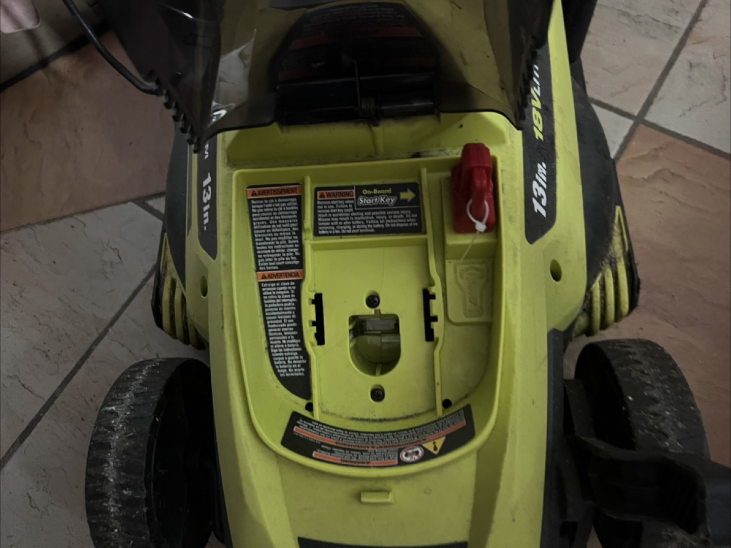 Ryobi 13-inch 18V Lithium Lawn Mower