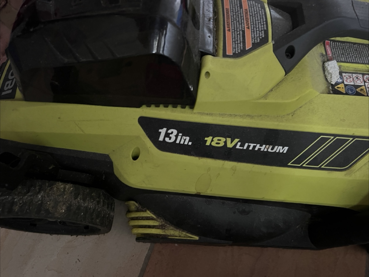 Ryobi 13-inch 18V Lithium Lawn Mower - photo 2