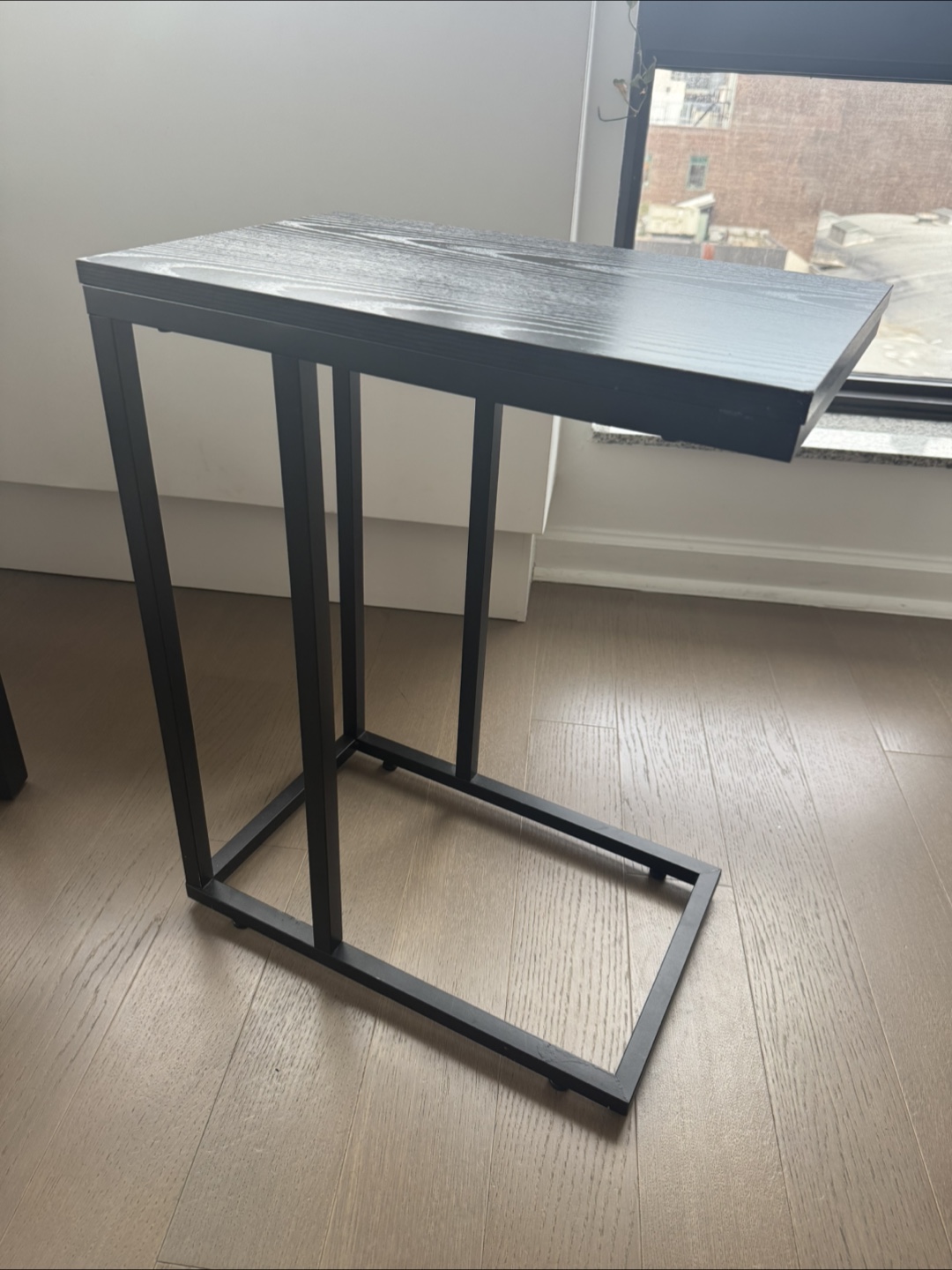 Black Wood & Metal C Table