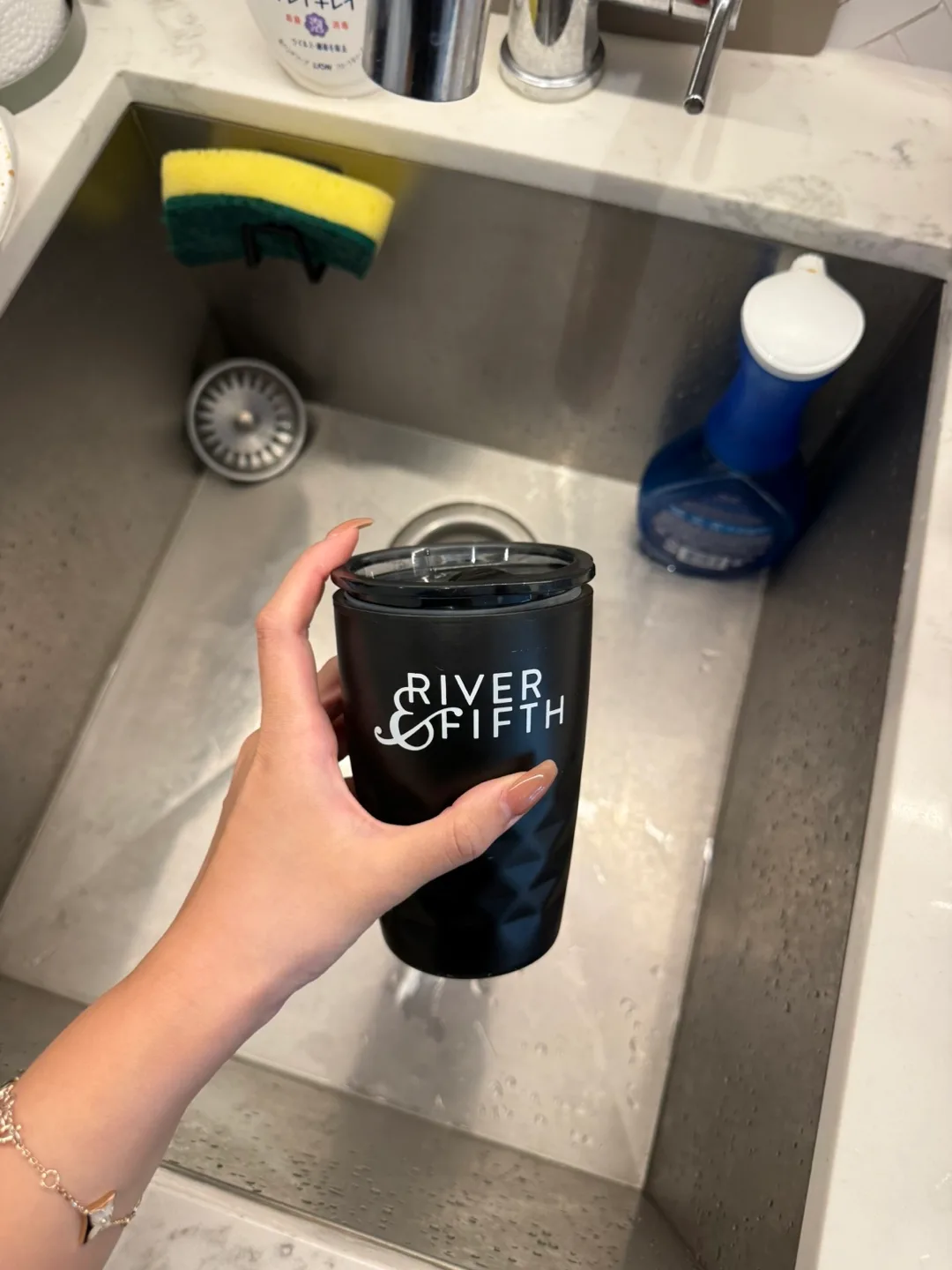 River & Fifth Black Tumbler thumbnail
