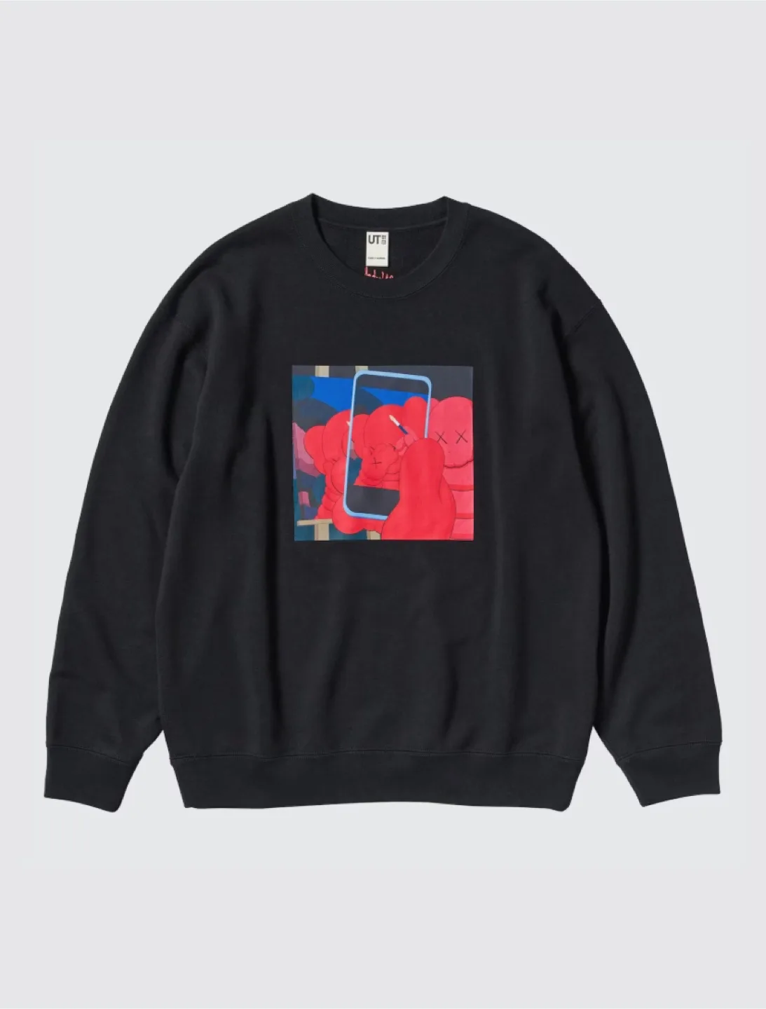 New KAWS x Andy Warhol Uniqlo Sweatshirt Black thumbnail