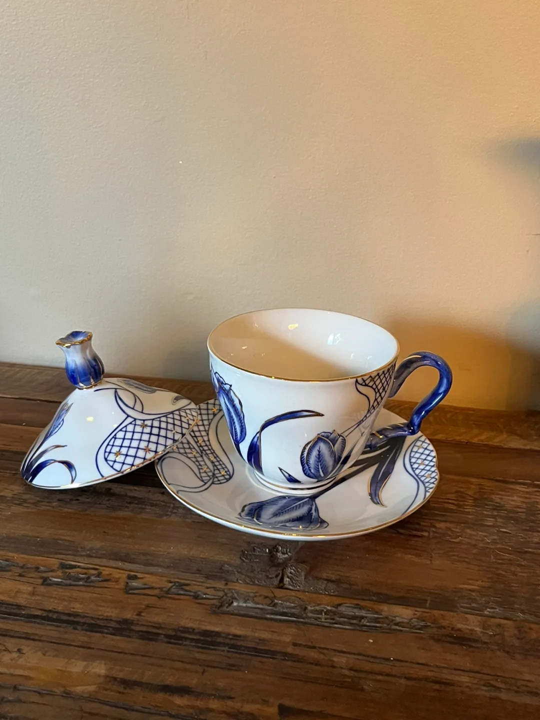 Blue & White Porcelain Tea Set image indicator(6)
