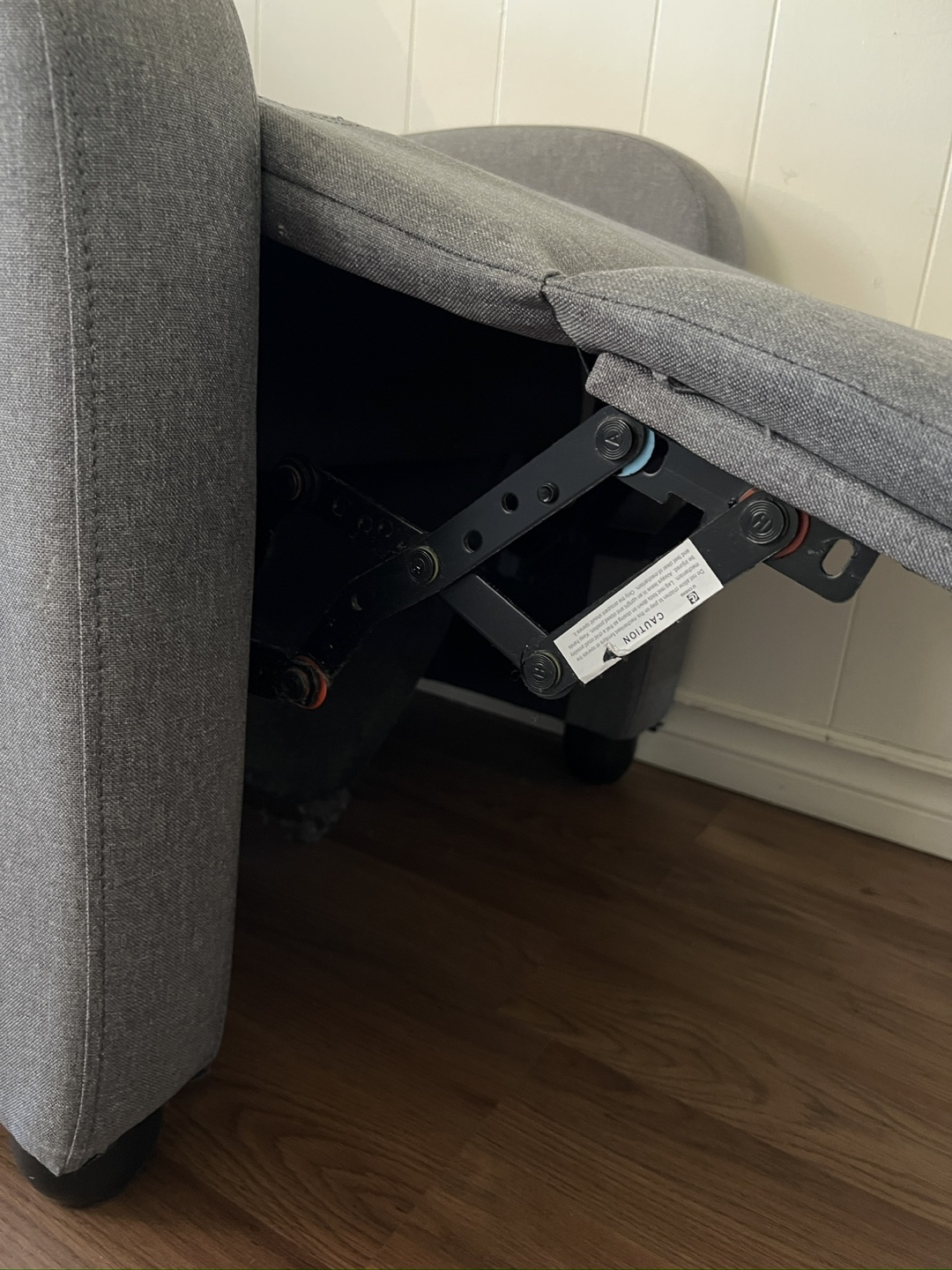 Grey Fabric Recliner Chair - photo 5