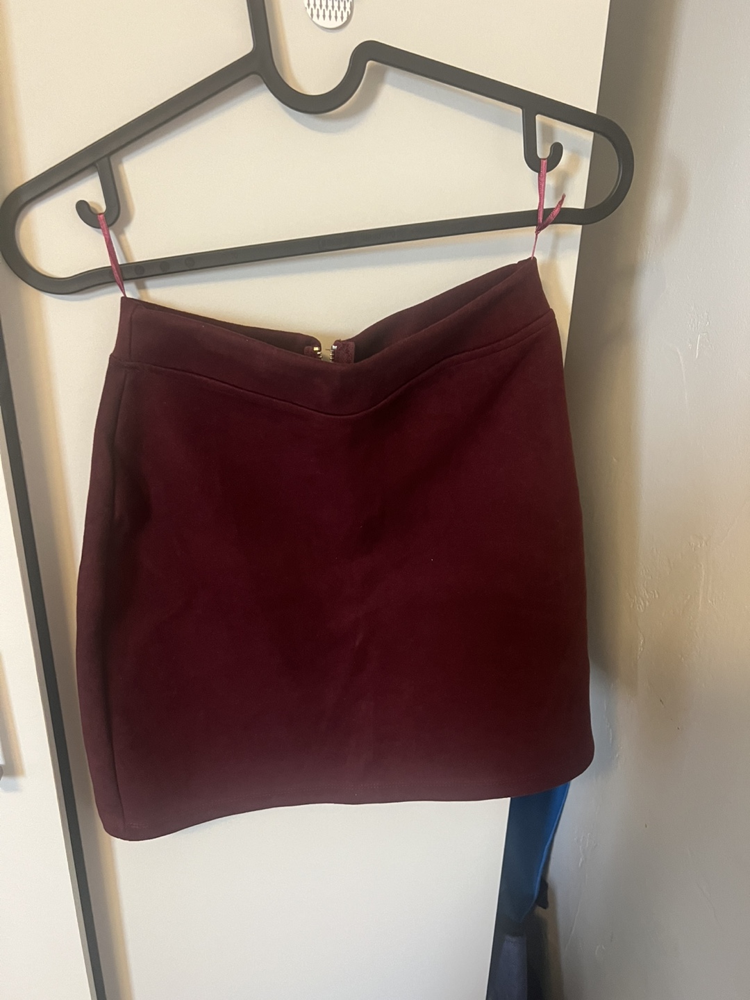 Burgundy Mini Skirt