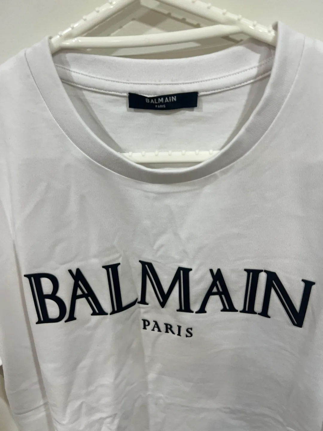Balmain Paris White T-Shirt Size M image indicator(2)