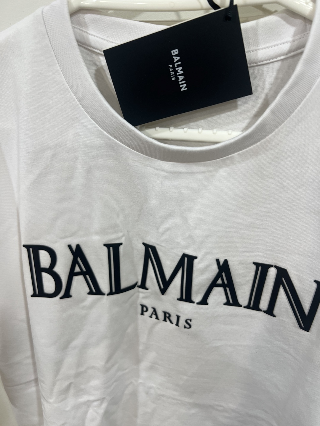 Balmain Paris White T-Shirt Size M
