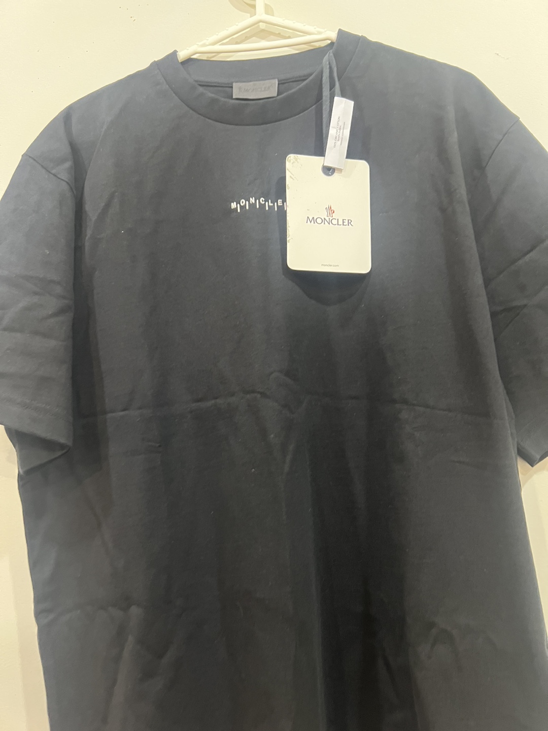 Moncler Black Graphic T-Shirt Size L - photo 3