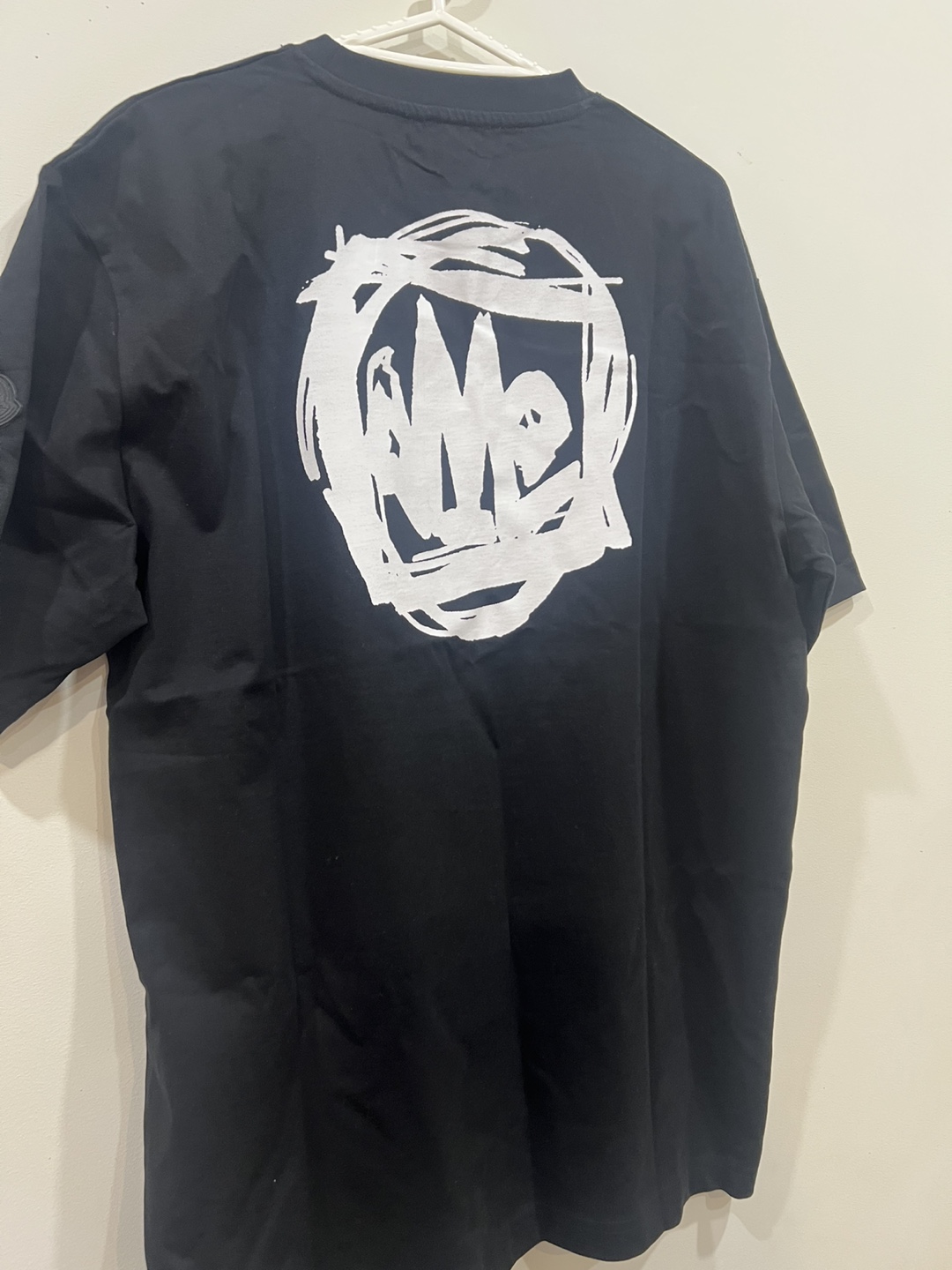 Moncler Black Graphic T-Shirt Size L - photo 2