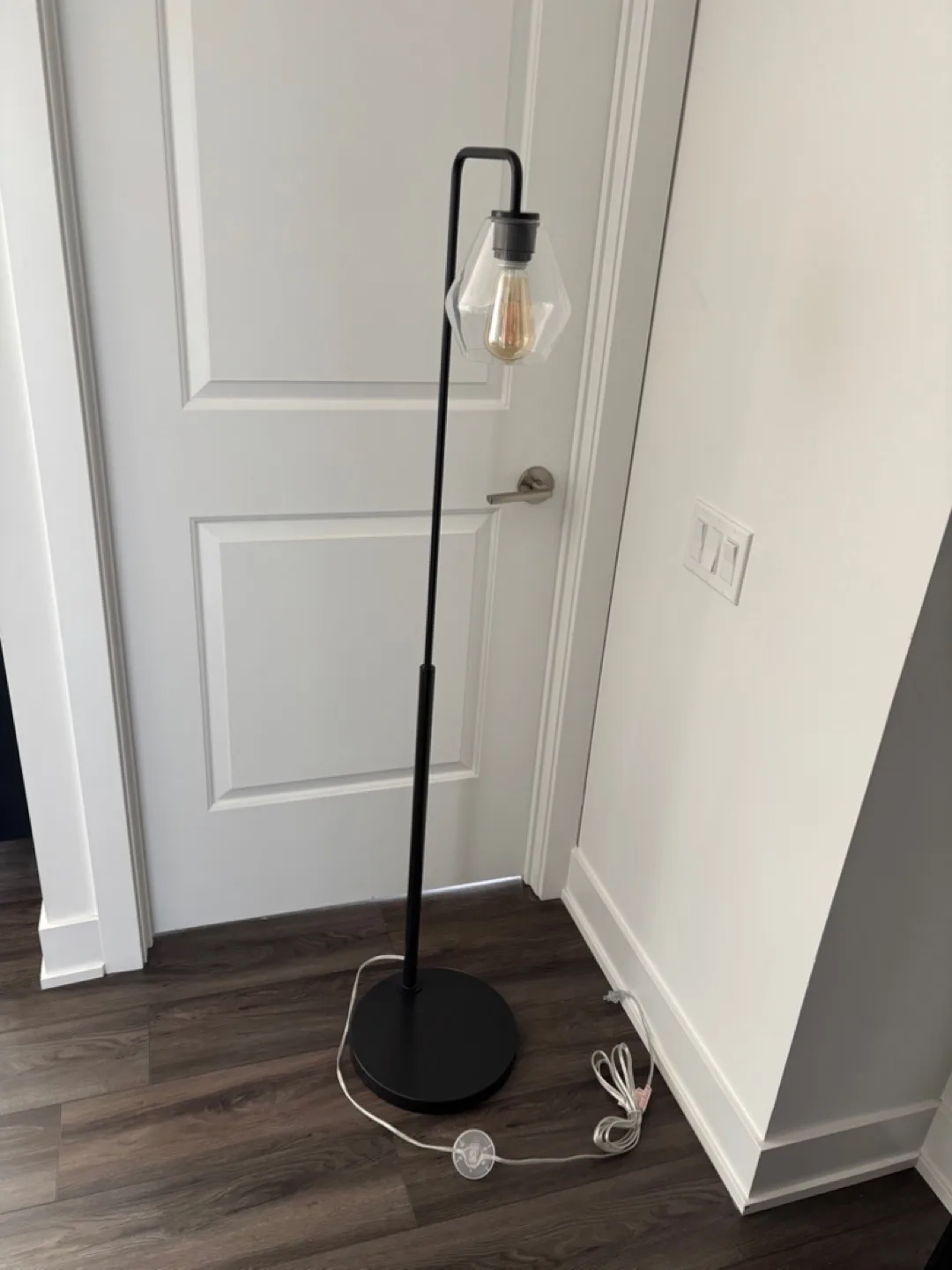 Black Floor Lamp with Diamond Shade from West Elm thumbnail