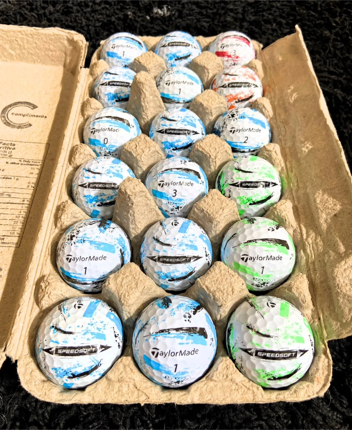 18 Taylormade Speedsoft Ink Golf Balls thumbnail