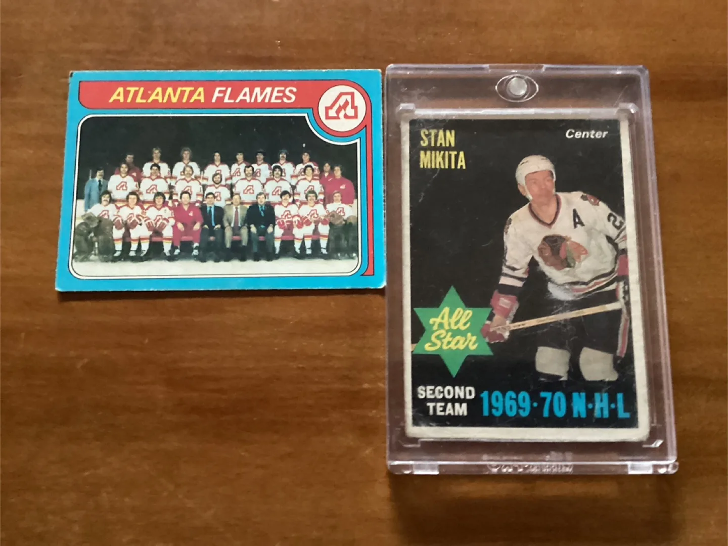 OPC 70-71 STAN MIKITA #240 & 79-80 ATLANTA FLAMES #244 thumbnail