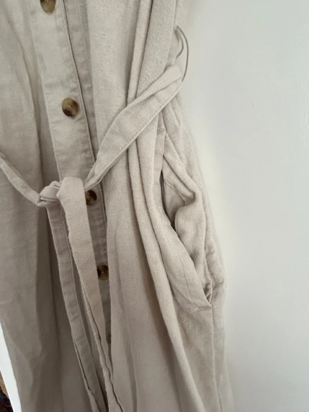 Old Navy Linen Blend Utility dress - Size large image indicator(2)