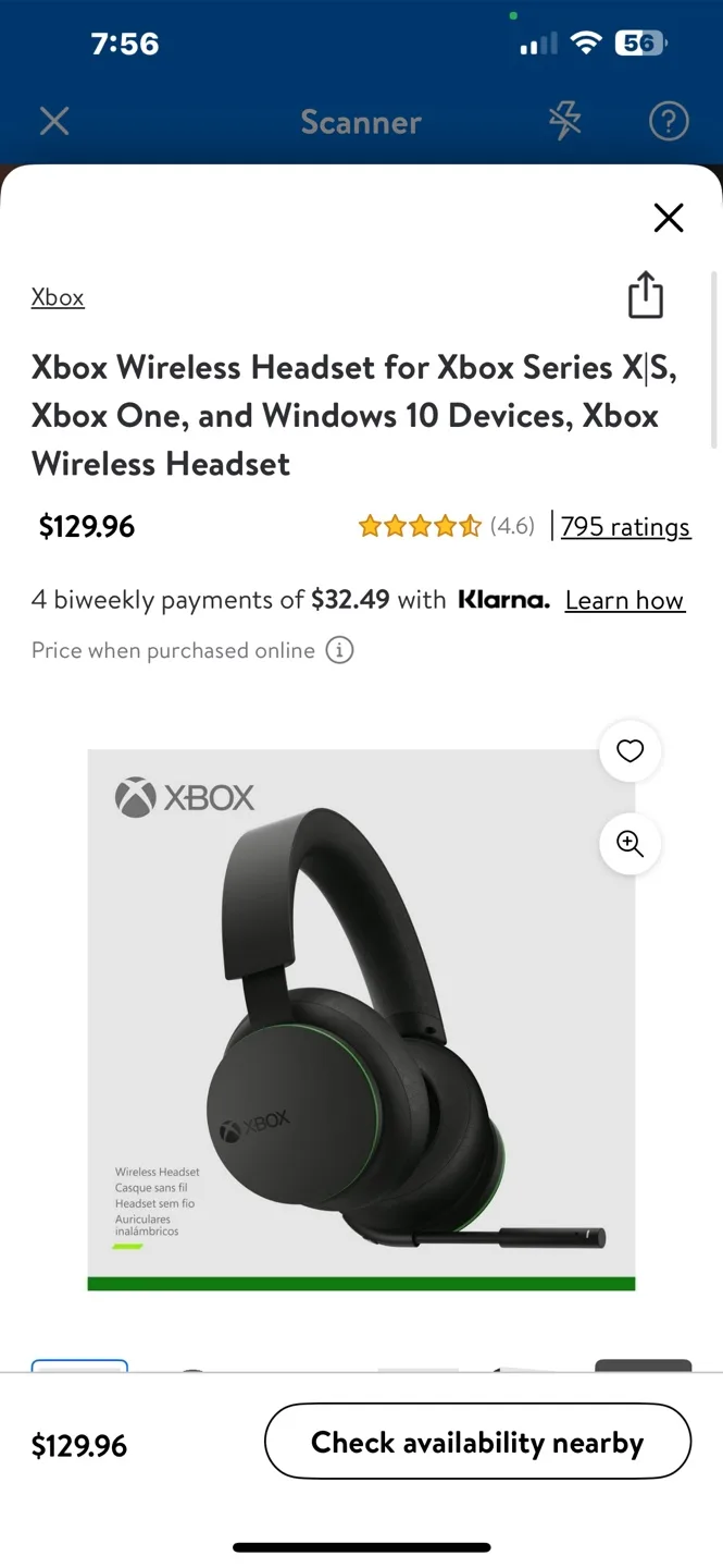 Xbox Wireless Headset - Black thumbnail