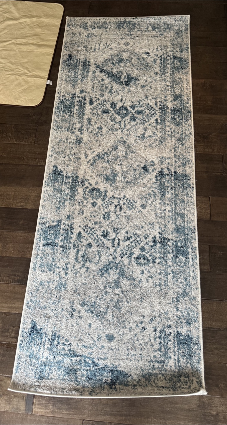 Surya Montecarlo Rug - 2'7 x 7'3 - Blue/Cream - photo 2