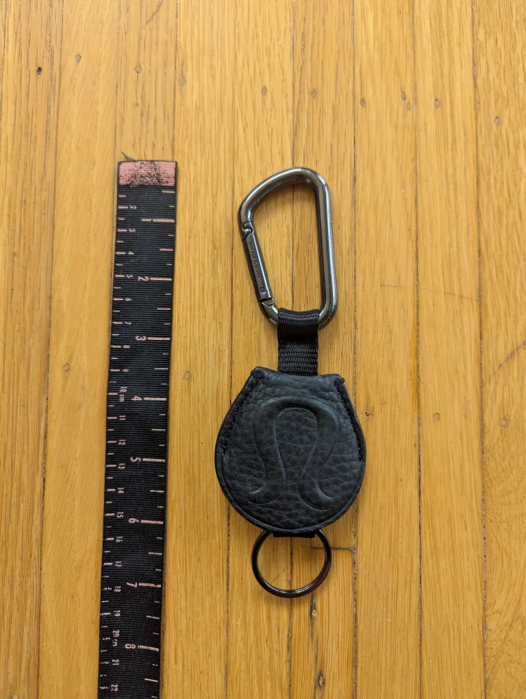 Black Lululemon Keychain Carabiner image indicator(2)