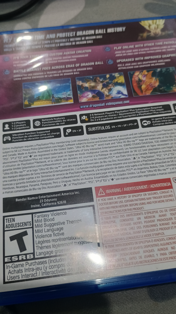 Dragon ball xenoverse 2 ps5 - photo 2