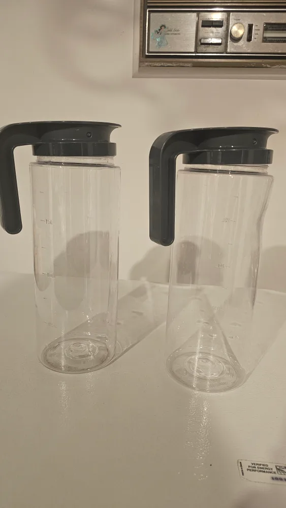 Two Plastic Water Pitchers #freecycle thumbnail