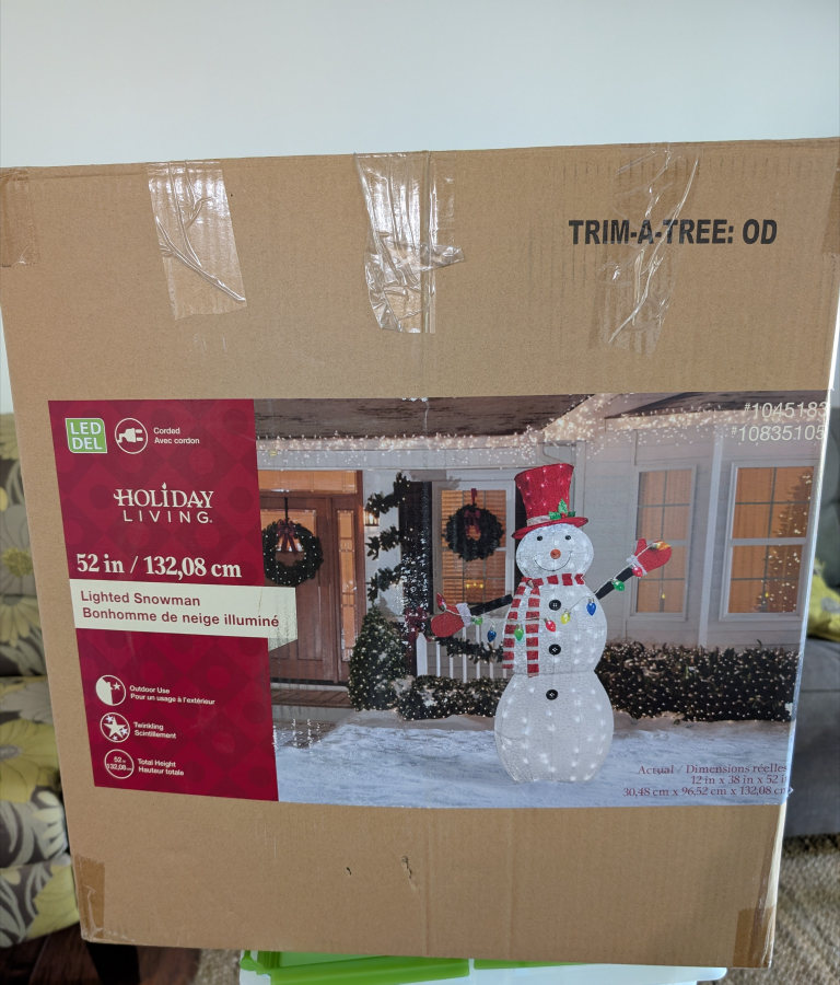 Holiday Living Lighted Snowman - 52 in - photo 5