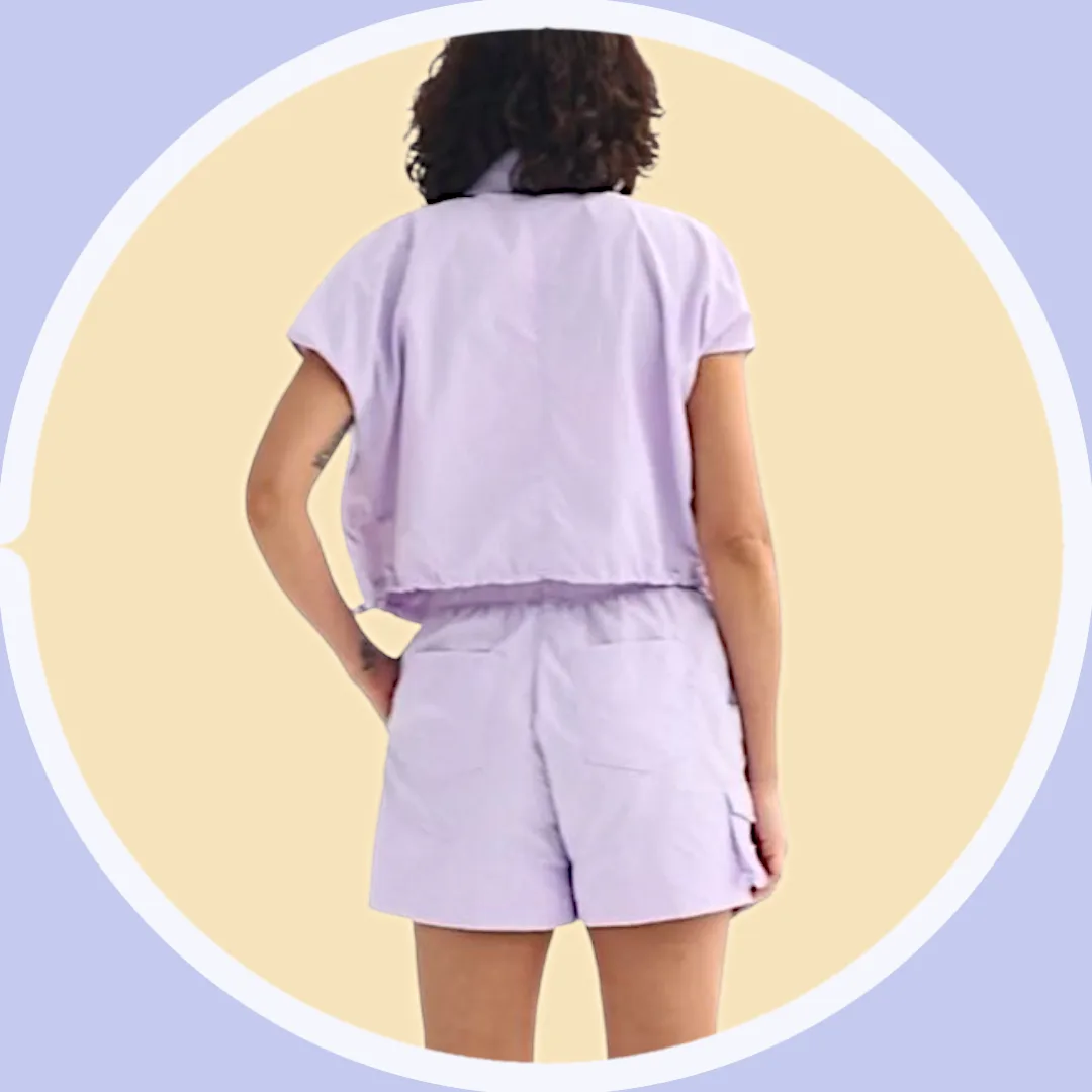 Lightweight NWT XL, XXL Crop Utility Cargo Shirt, 4 Pockets image indicator(7)