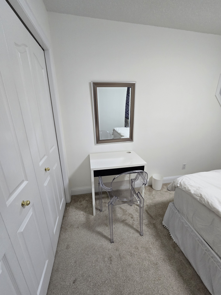 White Vanity Desk with mirror