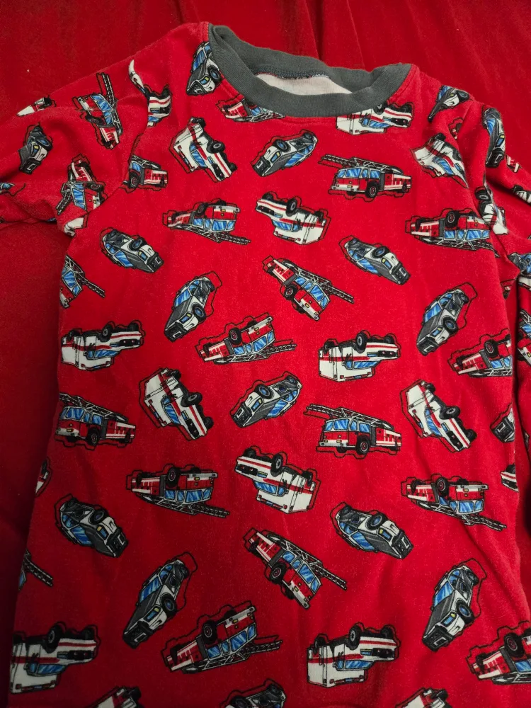 Red Firetruck Long Sleeve Top #freecycle thumbnail